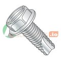 Newport Fasteners Thread Cutting Screw, 1/4"-20 x 1/2 in, Zinc Plated Steel Hex Head Slotted Drive, 3000 PK 536027